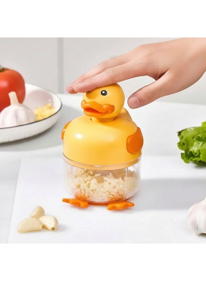 قطاعة لطيفة للبصل والثوم بثلاث شفرات من الفولاذ المقاوم للصدأ، قطاعة مطبخ صغيرة الحجم لتحضير سريع واستخدام منزلي يومي سهل - Image 1